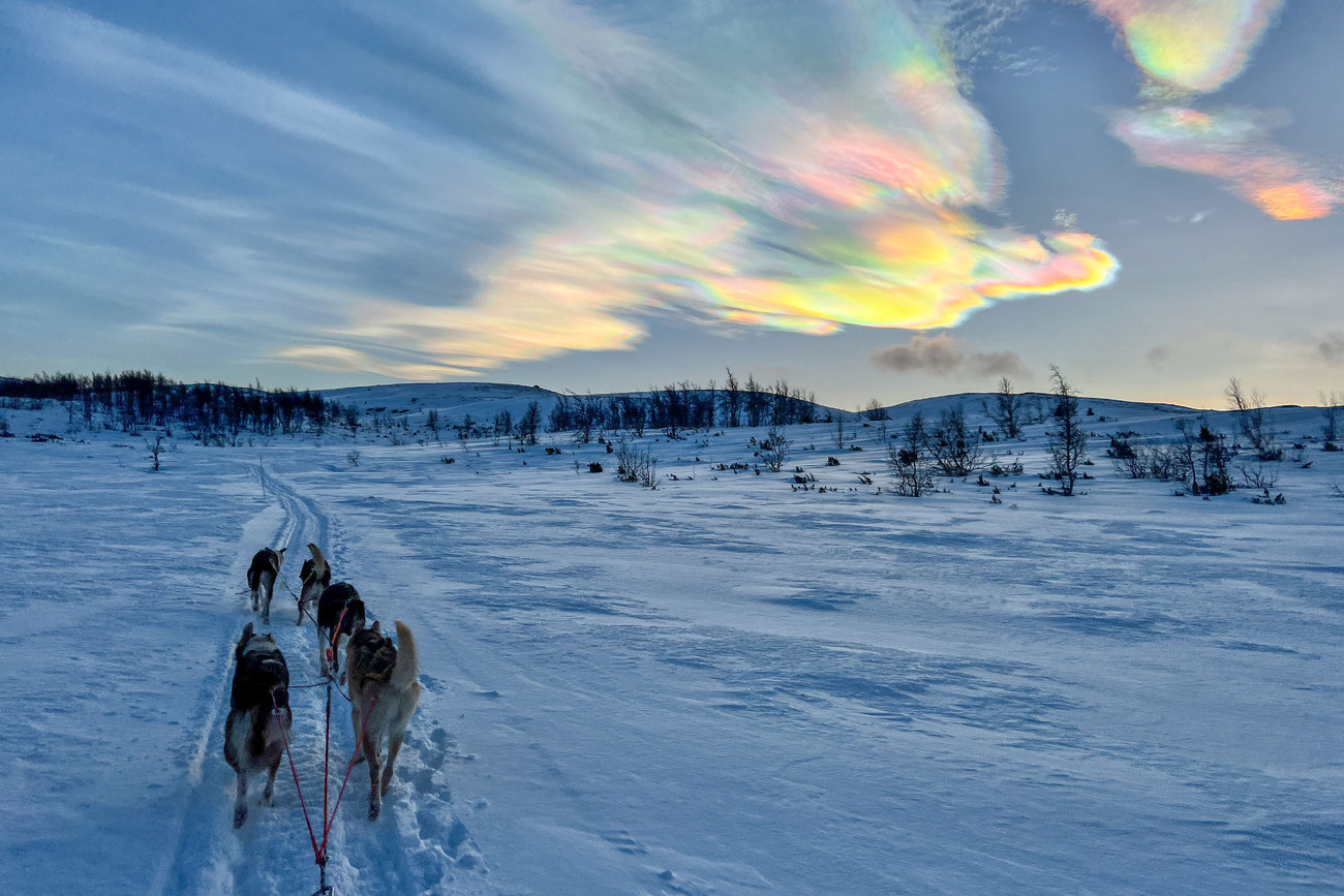 Iridescent-clouds